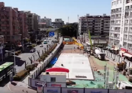 廈門地鐵3號線工程使用起重滑車吊裝