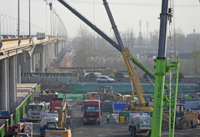 石家莊市互通立交項(xiàng)目建設(shè)使用起重滑車