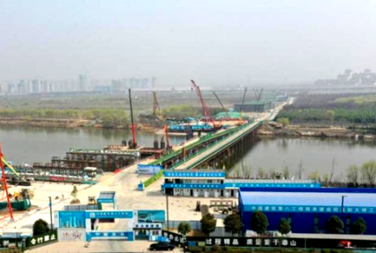 咸陽渭河大橋吊裝使用起重滑車